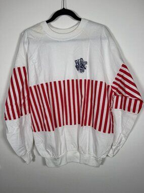 NEW in bag Vintage 80s deadstock Velva Sheen Bud Beach Club poplin pullover XL